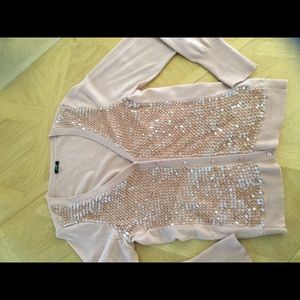 J crew embellished sequin cardigan